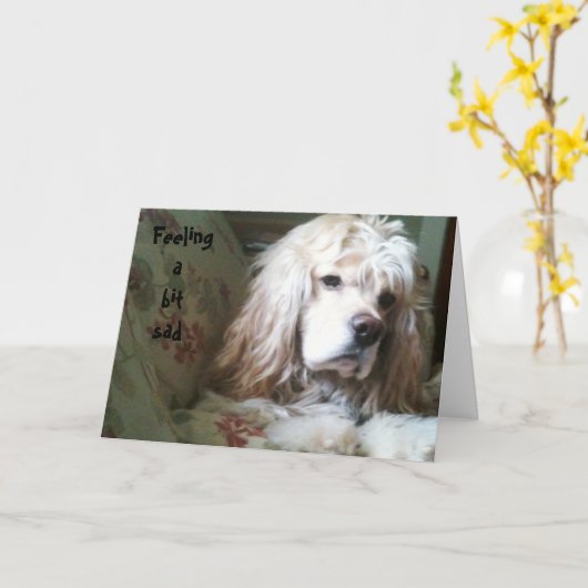 EEN BEETJE VOELEN OVER DE HILL-KAART KAART (Gele Bloem)