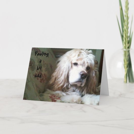 EEN BEETJE VOELEN OVER DE HILL-KAART KAART (Voorkant)