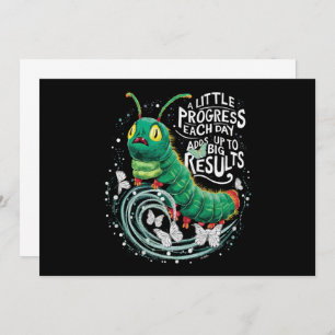 Een beetje vooruitgang elke dag hongerige rups kaart