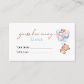 Een beetje vroeg baby shower hoeveel kussen er zij informatiekaartje (Voorkant)