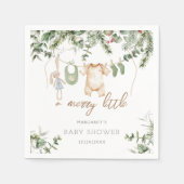 Een beetje vrolijk | Boho Boy Winter Baby shower Servet (Voorkant)