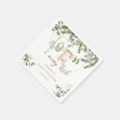 Een beetje vrolijk | Boho Boy Winter Baby shower Servet (Hoek)