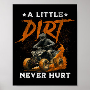 Een beetje vuil deed grappige quad 4-wielers atv r poster