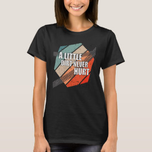 Een beetje vuil deed nooit kwaad Dirt Bike Tracks  T-shirt