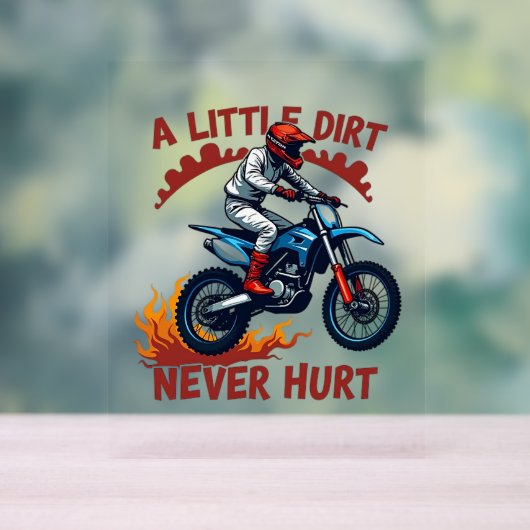 Een beetje vuil doet nooit pijn acryl bord (Neutraal)