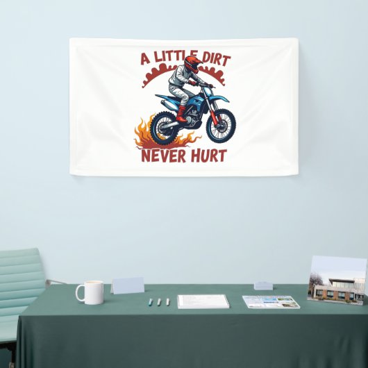 Een beetje vuil doet nooit pijn spandoek (Beurs)