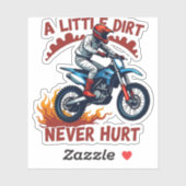 Een beetje vuil doet nooit pijn sticker (Vel)