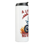 Een beetje vuil doet nooit pijn thermosbeker (Gedraaid links)