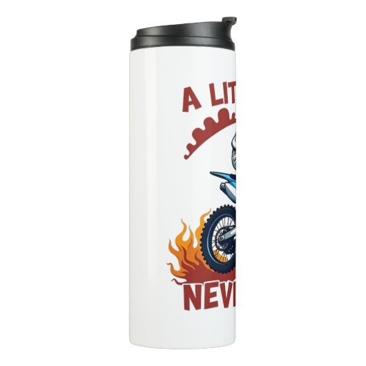 Een beetje vuil doet nooit pijn thermosbeker (Gedraaid links)