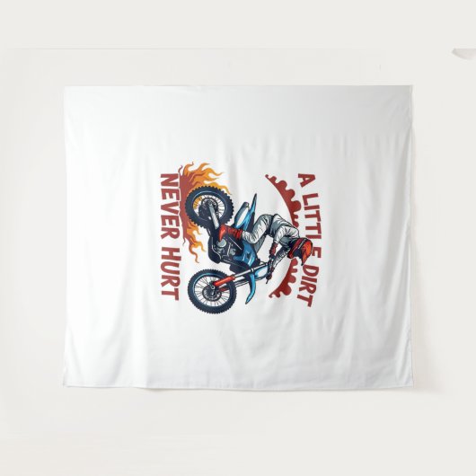 Een beetje vuil doet nooit pijn wandkleed (Voorkant (horizontaal))