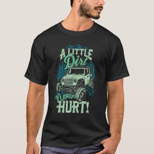 Een beetje vuil doet nooit weg 4x4-scheermesjes t-shirt (Voorkant)