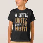 Een beetje vuil nooit hurt, Bmx Bike T-shirt (Voorkant)