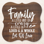 Een beetje waanzinnig papieren Onderzetter (Voorkant)