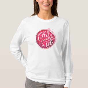 Een beetje wijn t-shirt