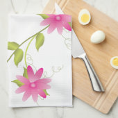 Een beetje wijnstok theedoek (Quarter Fold)