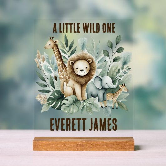 Een beetje wild acryl bord (Neutraal)