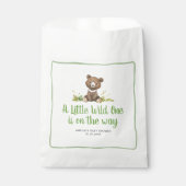 Een beetje wild beren babyshower bedankzakje (Voorkant)