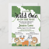 Een beetje wild één Baby shower Kaart (Voorkant)