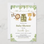 Een beetje wild één Baby shower Kaart (Voorkant)