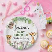 Een beetje wild één Baby shower Papieren Bordje (Feest)