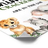 Een beetje wild één Baby shower Poster (Hoek)