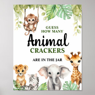 Een beetje wild één Baby shower Poster