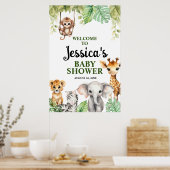Een beetje wild één Baby shower Poster (Keuken)