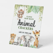 Een beetje wild één Baby shower Reclamebord Met Voetstuk (Voorkant)