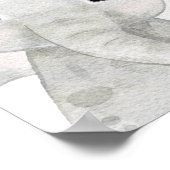 Een beetje wild een Oerwoud meisje Baby shower wel Poster (Hoek)