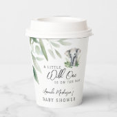 Een beetje wild een olifant Baby shower feest Papieren Bekers (Achterkant)