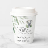 Een beetje wild een olifant Baby shower feest Papieren Bekers (Voorkant)