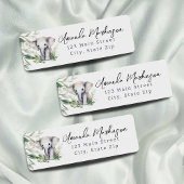 Een beetje wild een safari Baby olifant adres Etiket