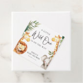 Een beetje wild een safari Baby shower Bedankjes Labels (In situ)