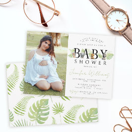 Een beetje wild een Safari baby shower foto Kaart