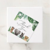 Een beetje wild een safari Baby shower groen Bedankjes Labels (In situ)