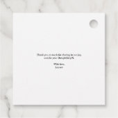 Een beetje wild een safari Baby shower groen Bedankjes Labels (Achterkant)