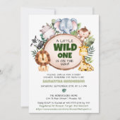 Een beetje wild een safari Baby shower Kaart (Voorkant)