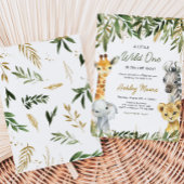 Een beetje wild een safari Baby shower Kaart