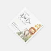 Een beetje wild een safari Baby shower Servet (Hoek)