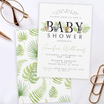 Een beetje wild een Safari baby shower-uitnodiging