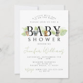 Een beetje wild een Safari baby shower-uitnodiging Kaart (Voorkant)