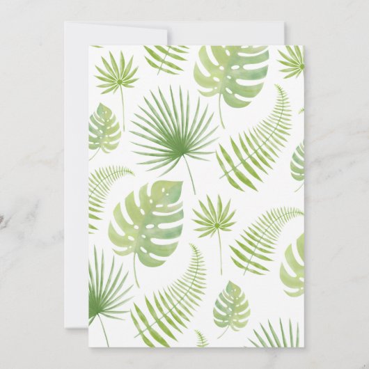 Een beetje wild een Safari baby shower-uitnodiging Kaart (Achterkant)