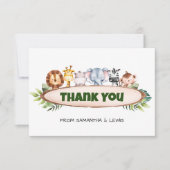 Een beetje wild een safari bedankt (Voorkant)