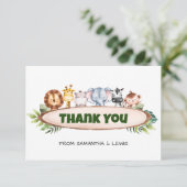 Een beetje wild een safari bedankt (Staand voorkant)