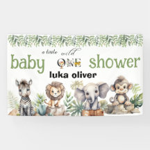 Een beetje wild een safari dieren baby shower