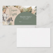 Een beetje wild een safari dieren luier rafel informatiekaartje (Voorkant / Achterkant)