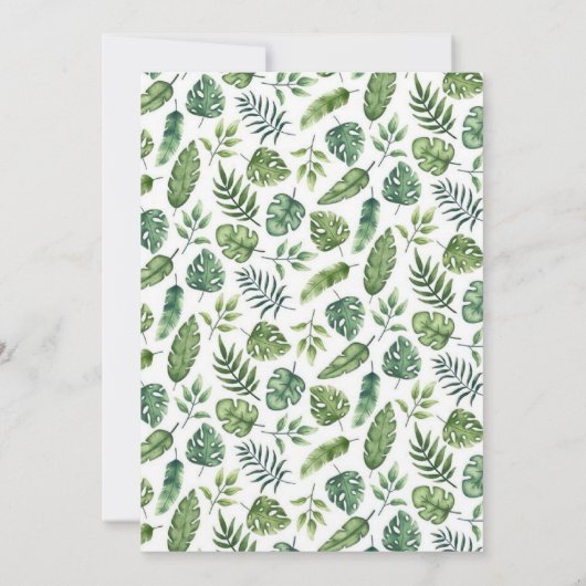 Een beetje wild een safari Oerwoud dierlijk Baby s Kaart (Achterkant)