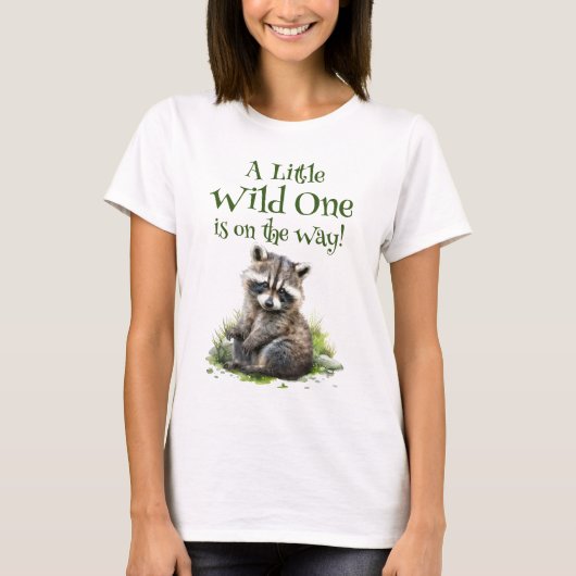 Een beetje wild is onderweg naar mama-to-be t-shirt (Voorkant)