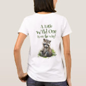 Een beetje wild is onderweg naar mama-to-be t-shirt (Achterkant)