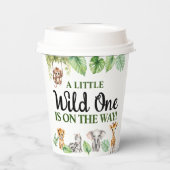 Een beetje wild is op de weg papieren beker (Achterkant)